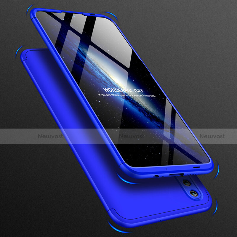 Hard Rigid Plastic Matte Finish Front and Back Case 360 Degrees Q01 for Huawei Nova Lite 3 Blue