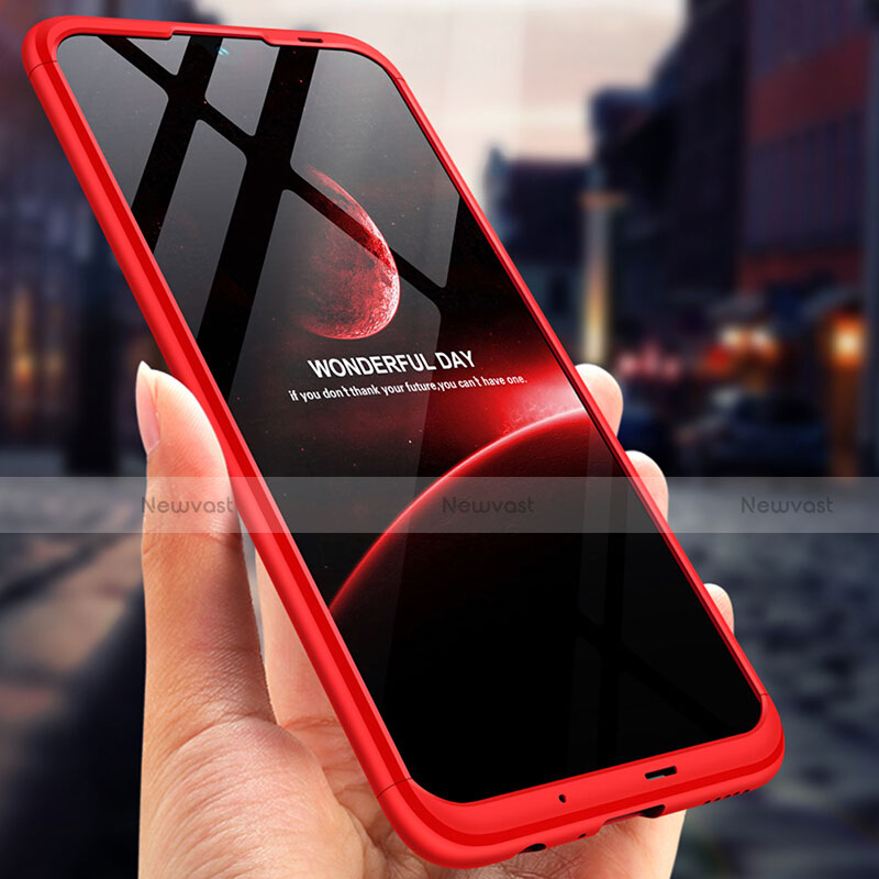 Hard Rigid Plastic Matte Finish Front and Back Case 360 Degrees Q01 for Huawei Nova Lite 3 Red