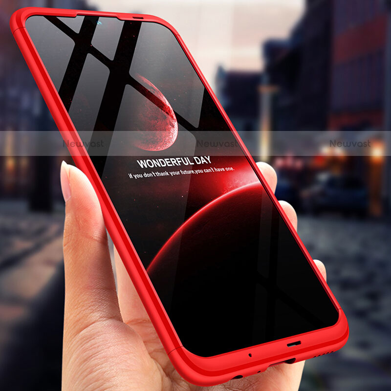 Hard Rigid Plastic Matte Finish Front and Back Case 360 Degrees Q01 for Huawei P Smart (2019) Red