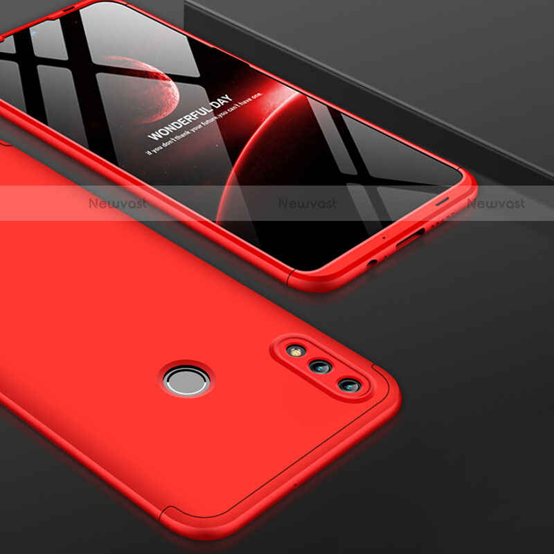 Hard Rigid Plastic Matte Finish Front and Back Case 360 Degrees Q01 for Huawei P Smart (2019) Red