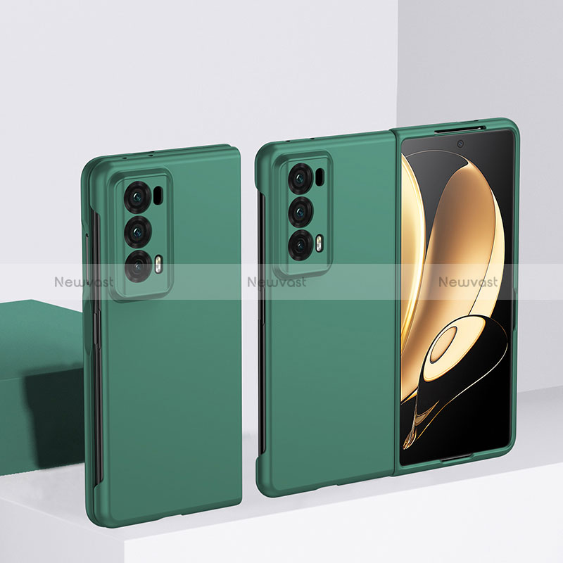 Hard Rigid Plastic Matte Finish Front and Back Cover Case 360 Degrees BH2 for Huawei Honor Magic V2 5G Green