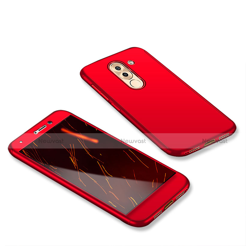 Hard Rigid Plastic Matte Finish Front and Back Cover Case 360 Degrees for Huawei GR5 (2017)