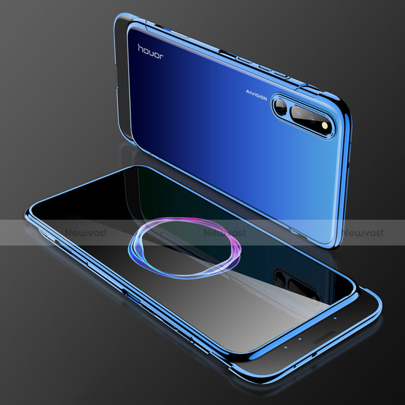 Hard Rigid Plastic Matte Finish Front and Back Cover Case 360 Degrees for Huawei Honor Magic 2 Blue