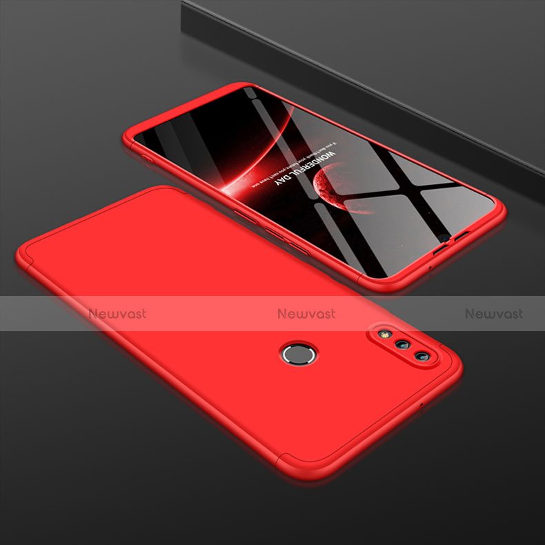 Hard Rigid Plastic Matte Finish Front and Back Cover Case 360 Degrees for Huawei Honor V10 Lite Red