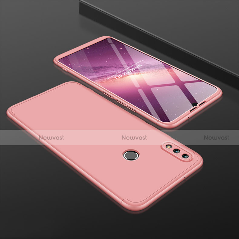 Hard Rigid Plastic Matte Finish Front and Back Cover Case 360 Degrees for Huawei Honor View 10 Lite Rose Gold