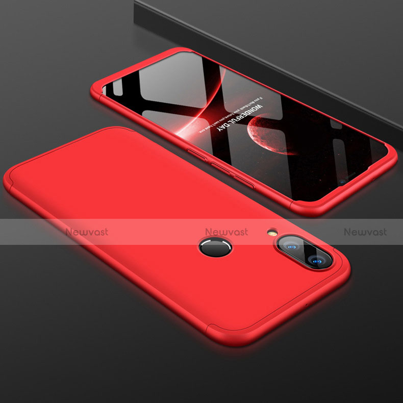 Hard Rigid Plastic Matte Finish Front and Back Cover Case 360 Degrees for Huawei Nova 3i Red