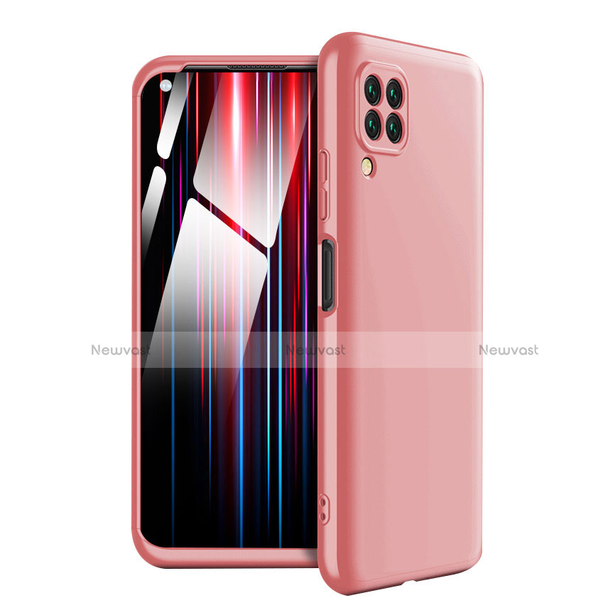 Hard Rigid Plastic Matte Finish Front and Back Cover Case 360 Degrees for Huawei Nova 6 SE Pink