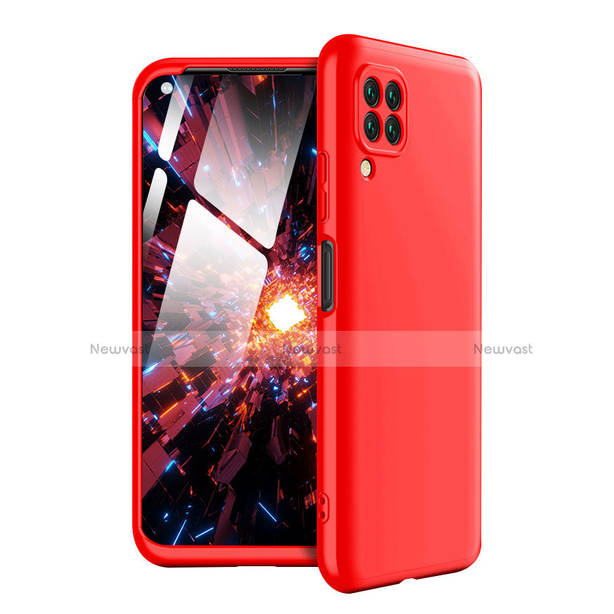 Hard Rigid Plastic Matte Finish Front and Back Cover Case 360 Degrees for Huawei Nova 6 SE Red