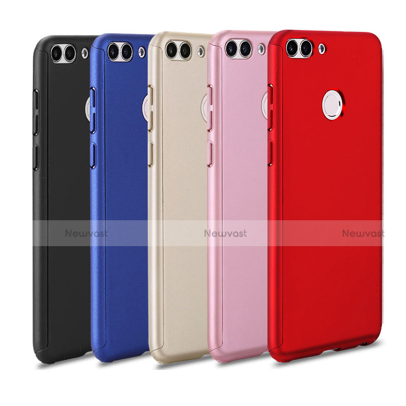 Hard Rigid Plastic Matte Finish Front and Back Cover Case 360 Degrees for Huawei P Smart