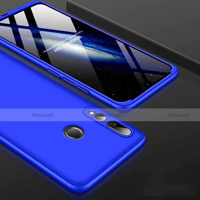 Hard Rigid Plastic Matte Finish Front and Back Cover Case 360 Degrees for Huawei P Smart+ Plus (2019) Blue