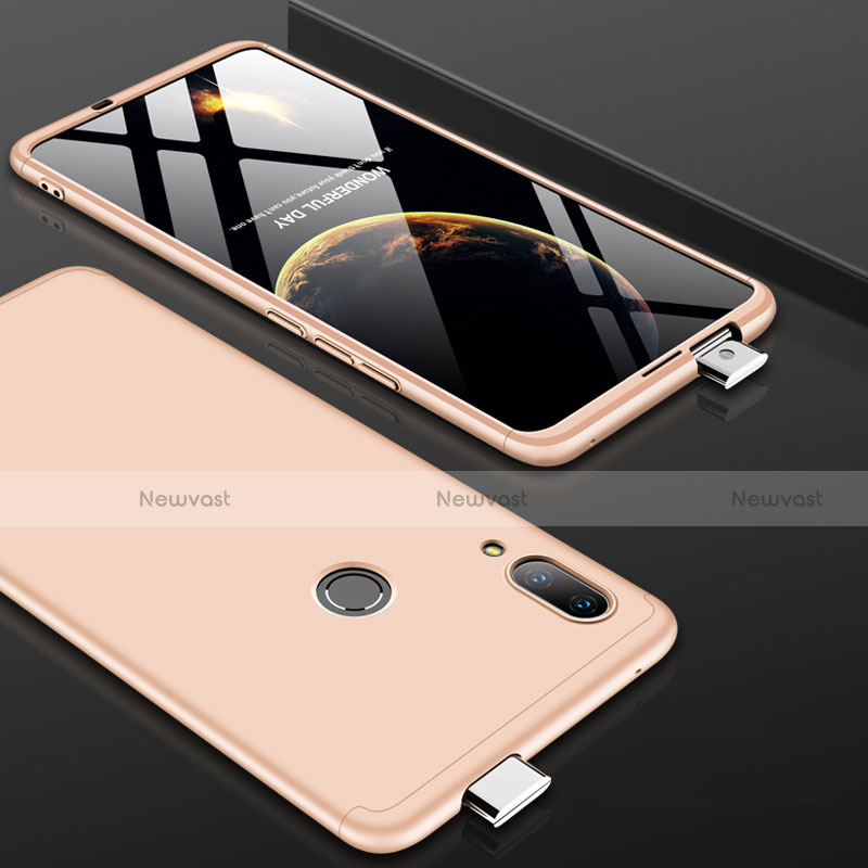 Hard Rigid Plastic Matte Finish Front and Back Cover Case 360 Degrees for Huawei P Smart Z Gold