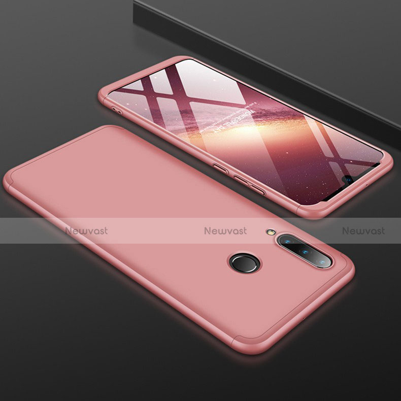 Hard Rigid Plastic Matte Finish Front and Back Cover Case 360 Degrees for Huawei P30 Lite New Edition Rose Gold