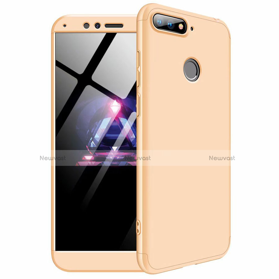 Hard Rigid Plastic Matte Finish Front and Back Cover Case 360 Degrees for Huawei Y6 (2018)