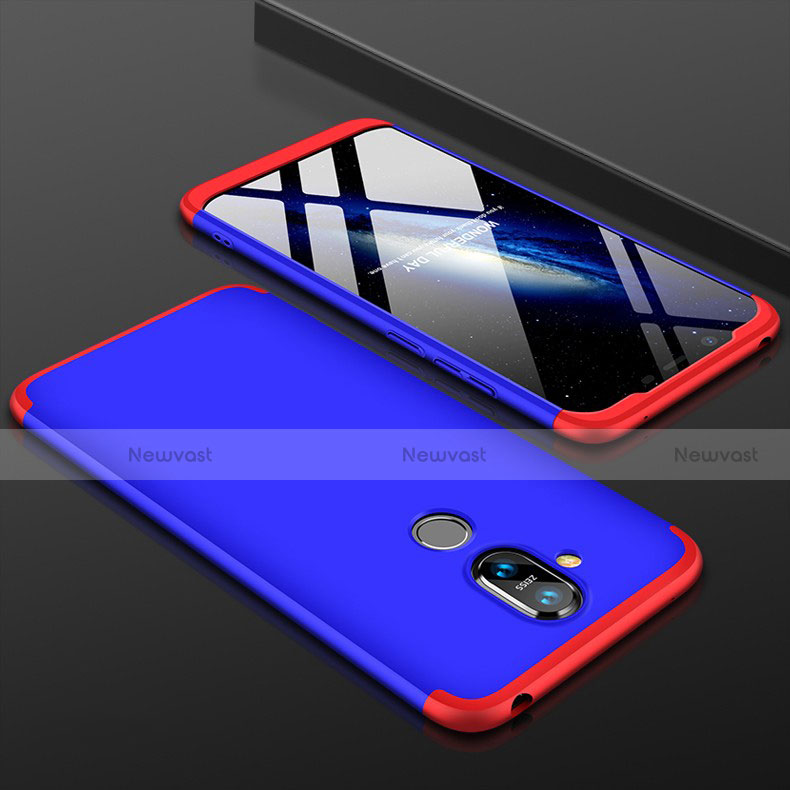 Hard Rigid Plastic Matte Finish Front and Back Cover Case 360 Degrees for Nokia X7 Mixed