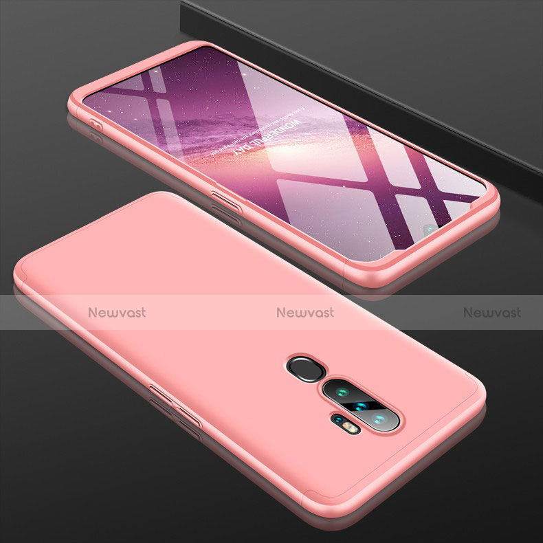 Hard Rigid Plastic Matte Finish Front and Back Cover Case 360 Degrees for Oppo A5 (2020)