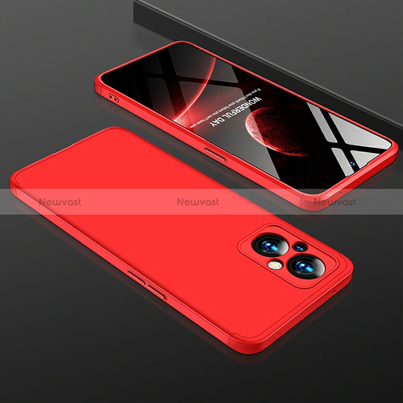 Hard Rigid Plastic Matte Finish Front and Back Cover Case 360 Degrees for Oppo A96 5G