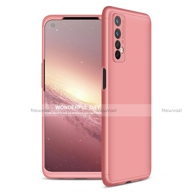 Hard Rigid Plastic Matte Finish Front and Back Cover Case 360 Degrees for Realme Narzo 20 Pro Rose Gold