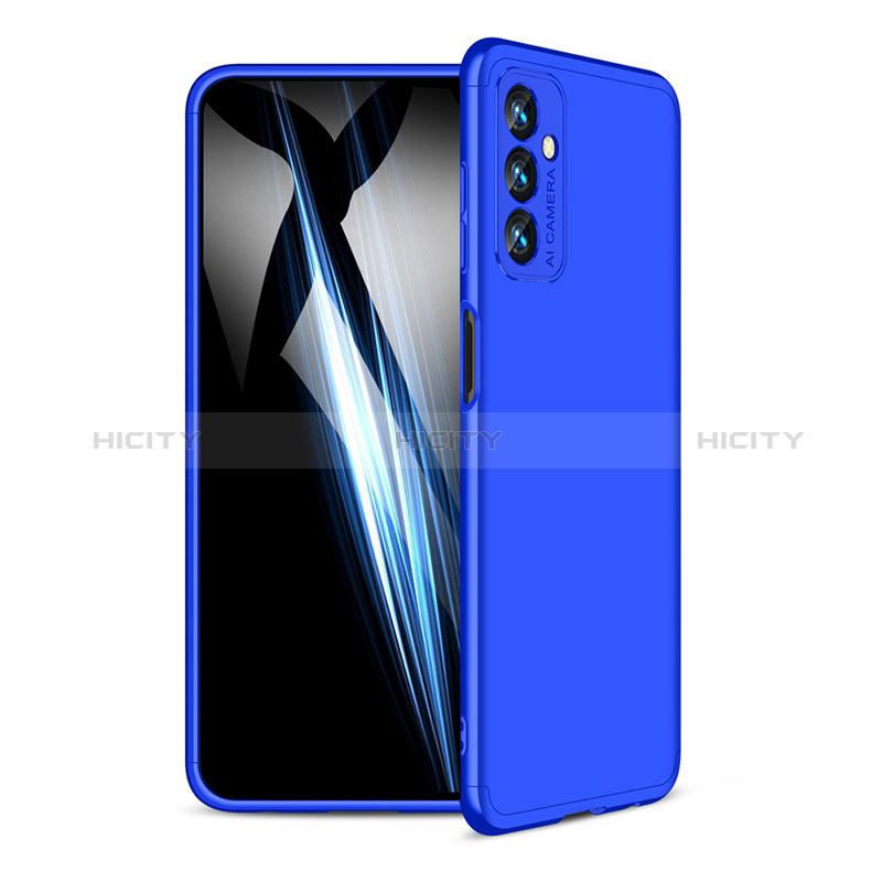 Hard Rigid Plastic Matte Finish Front and Back Cover Case 360 Degrees for Samsung Galaxy F13 4G Blue