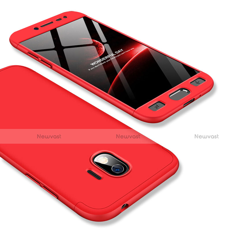 leveren het formulier Kijkgat Hard Rigid Plastic Matte Finish Front and Back Cover Case 360 Degrees for  Samsung Galaxy Grand Prime Pro (2018) Red and Black