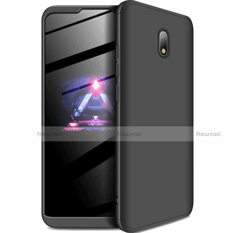 Hard Rigid Plastic Matte Finish Front and Back Cover Case 360 Degrees for Xiaomi Redmi 8A Black