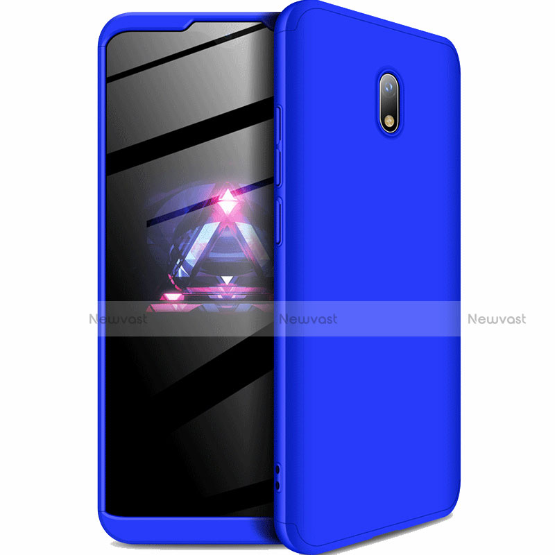 Hard Rigid Plastic Matte Finish Front and Back Cover Case 360 Degrees for Xiaomi Redmi 8A Blue