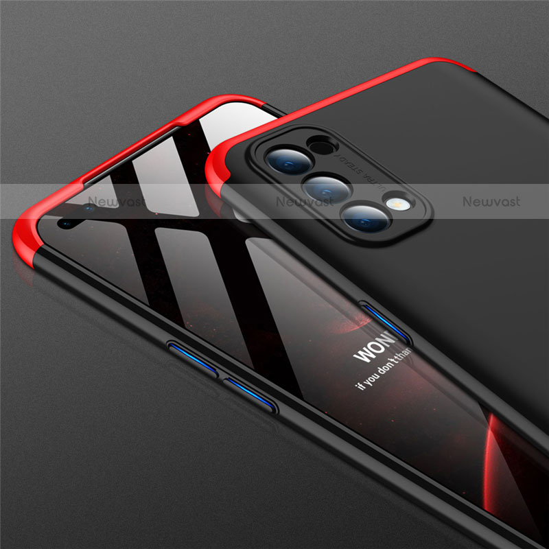 Hard Rigid Plastic Matte Finish Front and Back Cover Case 360 Degrees M01 for Oppo Reno4 4G