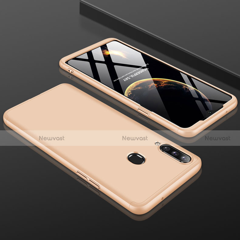 Hard Rigid Plastic Matte Finish Front and Back Cover Case 360 Degrees M01 for Samsung Galaxy A20s Gold