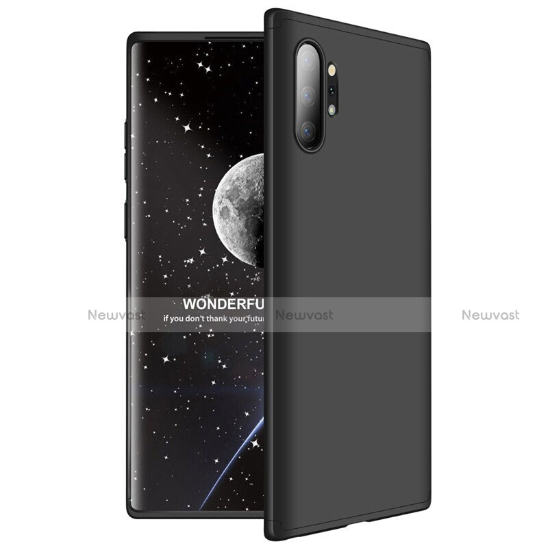 Hard Rigid Plastic Matte Finish Front and Back Cover Case 360 Degrees M01 for Samsung Galaxy Note 10 Plus Black