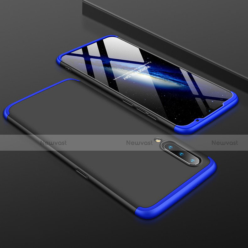 Hard Rigid Plastic Matte Finish Front and Back Cover Case 360 Degrees M01 for Xiaomi Mi 9 Blue and Black