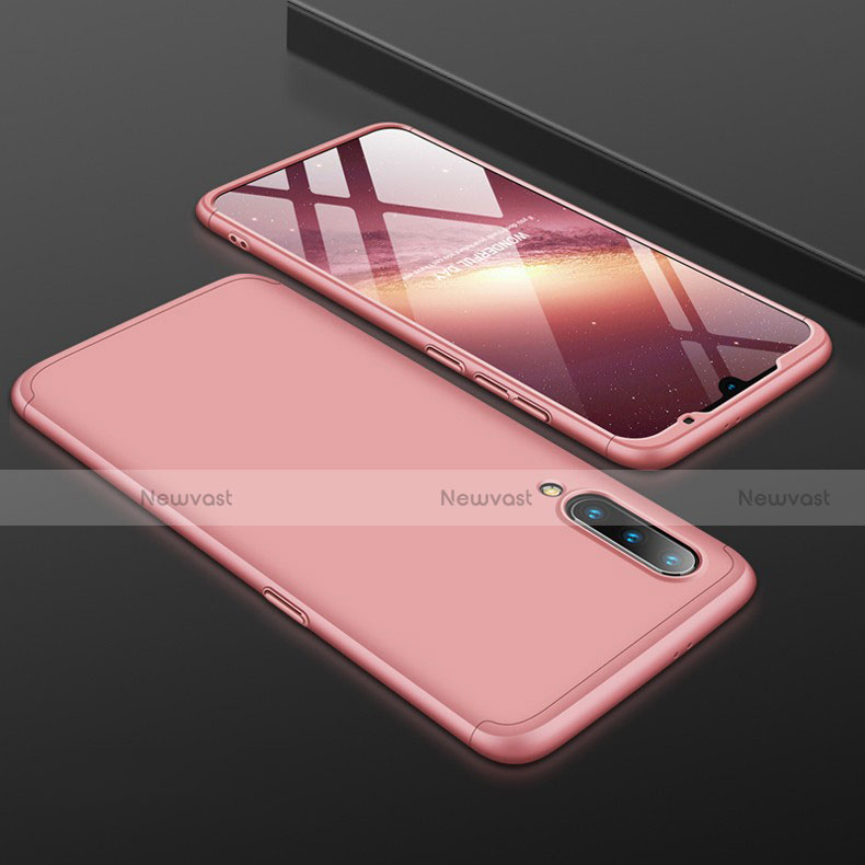 Hard Rigid Plastic Matte Finish Front and Back Cover Case 360 Degrees M01 for Xiaomi Mi 9 Rose Gold