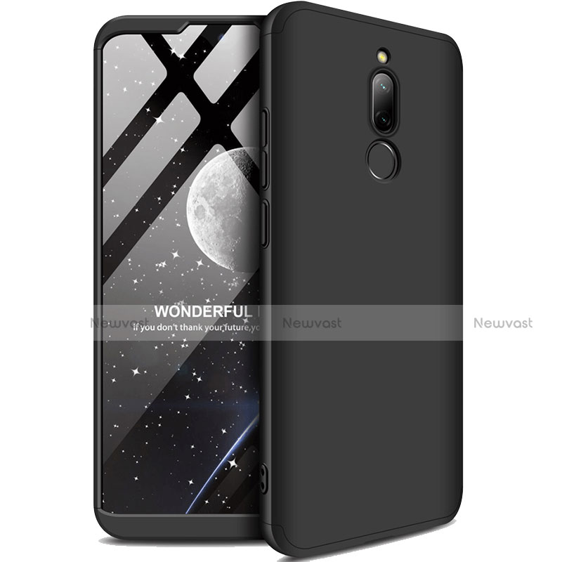 Hard Rigid Plastic Matte Finish Front and Back Cover Case 360 Degrees M01 for Xiaomi Redmi 8 Black