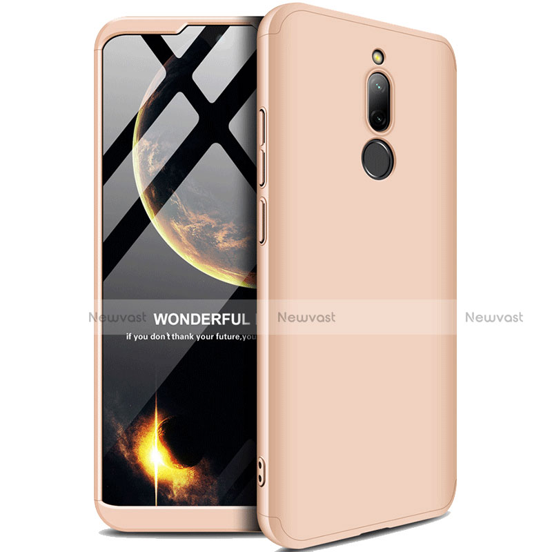 Hard Rigid Plastic Matte Finish Front and Back Cover Case 360 Degrees M01 for Xiaomi Redmi 8 Gold