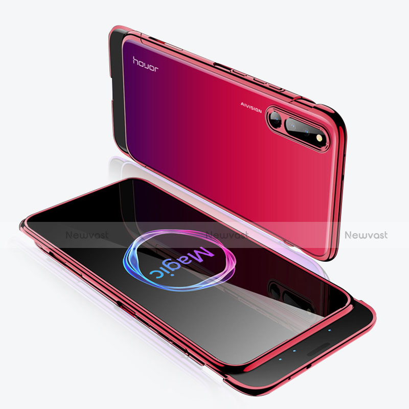 Hard Rigid Plastic Matte Finish Front and Back Cover Case 360 Degrees M02 for Huawei Honor Magic 2 Red