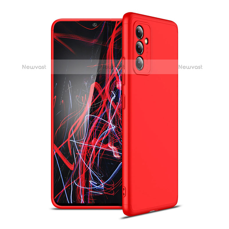 Hard Rigid Plastic Matte Finish Front and Back Cover Case 360 Degrees P01 for Samsung Galaxy Quantum2 5G Red