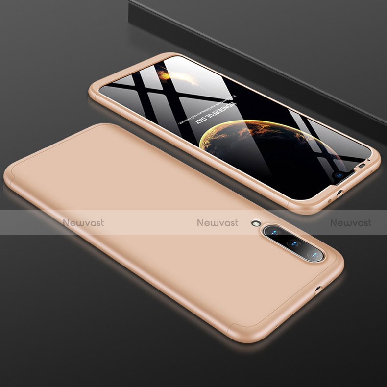 Hard Rigid Plastic Matte Finish Front and Back Cover Case 360 Degrees P01 for Xiaomi Mi A3 Gold