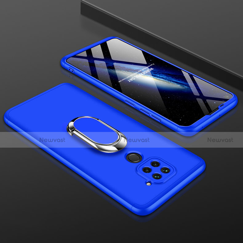 Hard Rigid Plastic Matte Finish Front and Back Cover Case 360 Degrees P01 for Xiaomi Redmi 10X 4G Blue