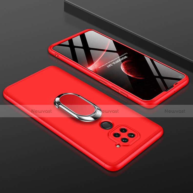 Hard Rigid Plastic Matte Finish Front and Back Cover Case 360 Degrees P01 for Xiaomi Redmi 10X 4G Red