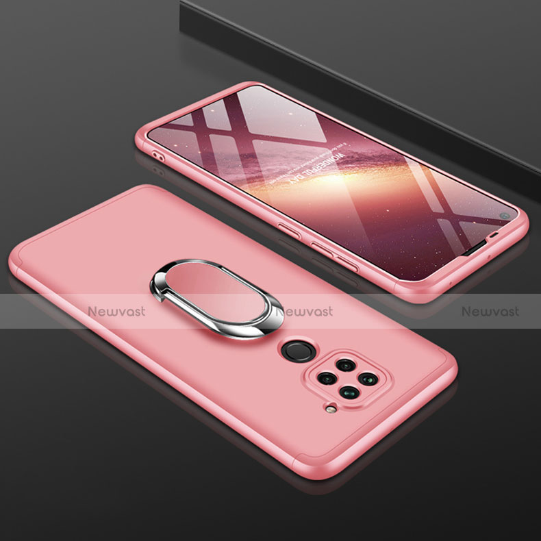 Hard Rigid Plastic Matte Finish Front and Back Cover Case 360 Degrees P01 for Xiaomi Redmi 10X 4G Rose Gold