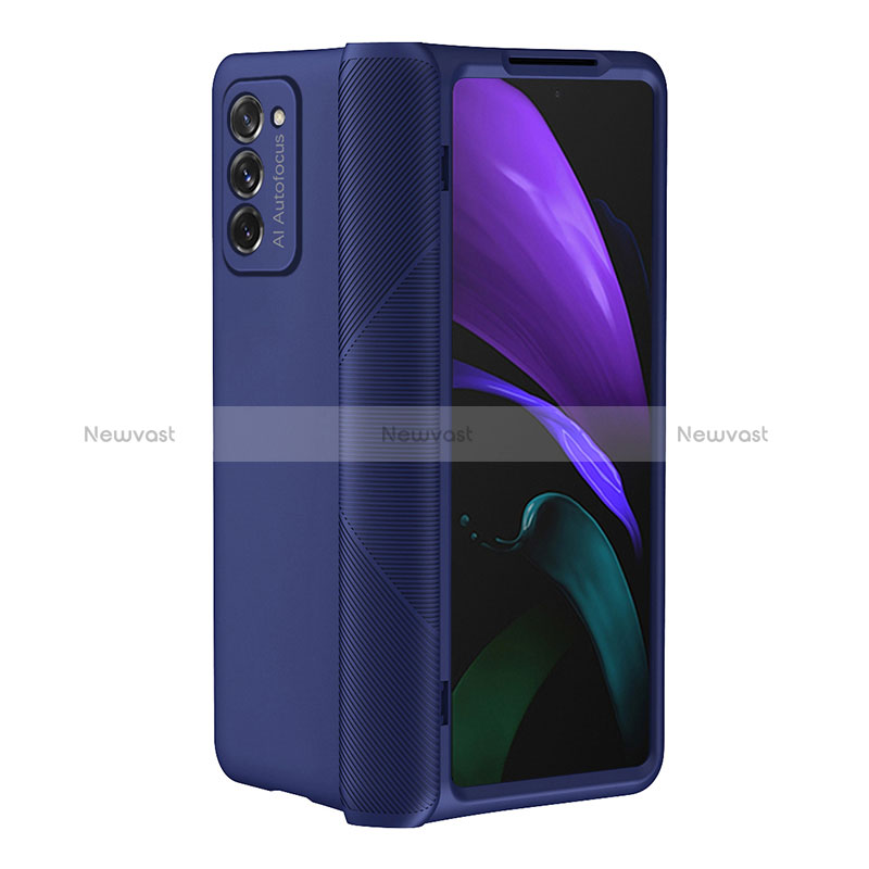 Hard Rigid Plastic Matte Finish Front and Back Cover Case 360 Degrees P05 for Samsung Galaxy Z Fold2 5G