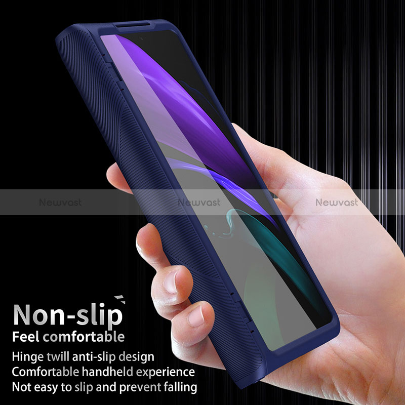 Hard Rigid Plastic Matte Finish Front and Back Cover Case 360 Degrees P05 for Samsung Galaxy Z Fold2 5G