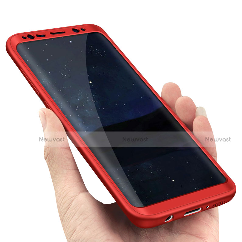 Hard Rigid Plastic Matte Finish Front and Back Cover Case 360 Degrees Q02 for Samsung Galaxy S8 Plus