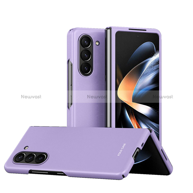 Hard Rigid Plastic Matte Finish Front and Back Cover Case 360 Degrees Q03H for Samsung Galaxy Z Fold5 5G