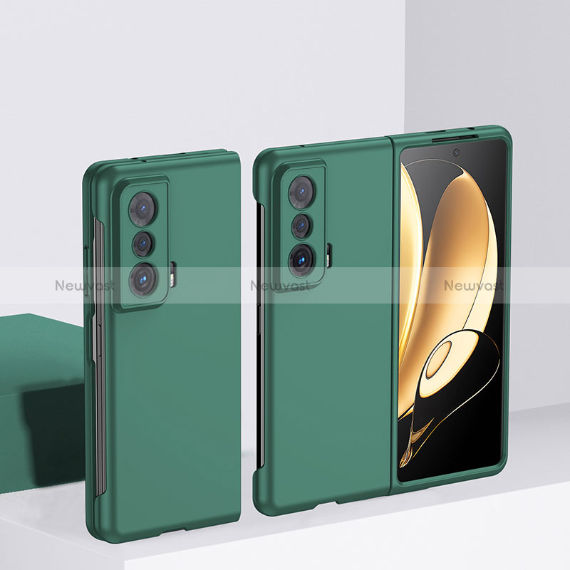 Hard Rigid Plastic Matte Finish Front and Back Cover Case 360 Degrees QH1 for Huawei Honor Magic Vs Ultimate 5G Green