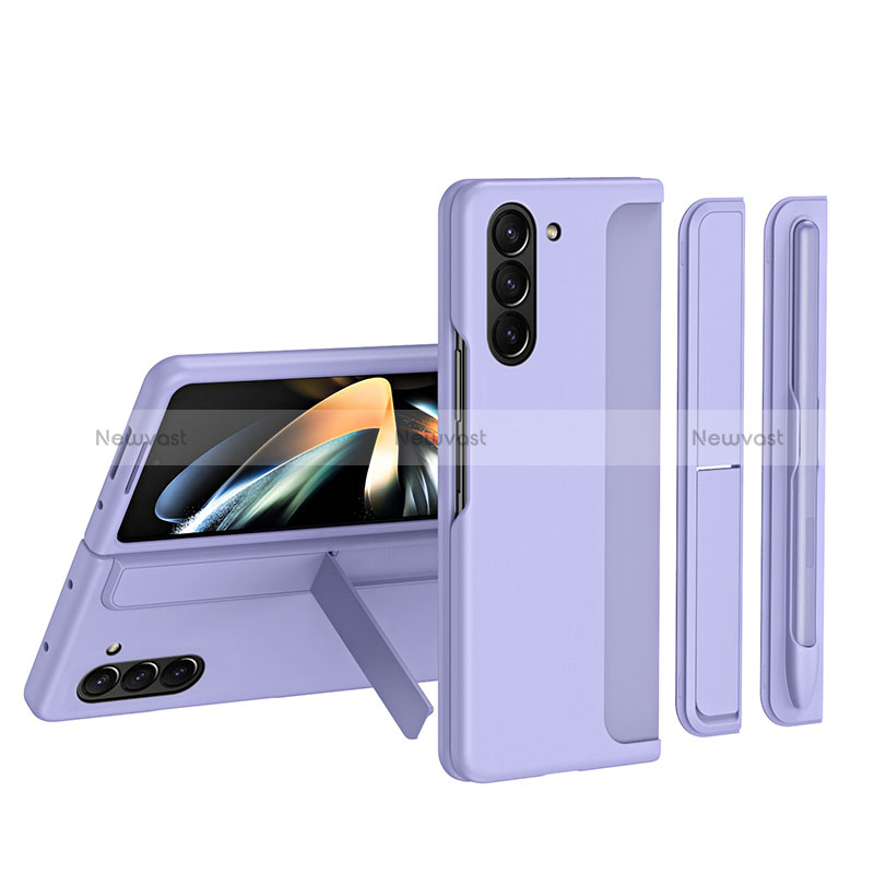 Hard Rigid Plastic Matte Finish Front and Back Cover Case 360 Degrees QH1 for Samsung Galaxy Z Fold5 5G