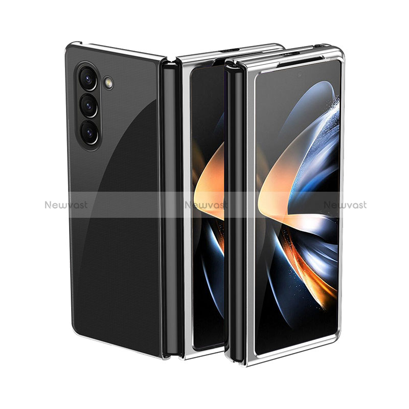 Hard Rigid Plastic Matte Finish Front and Back Cover Case 360 Degrees QH2 for Samsung Galaxy Z Fold5 5G