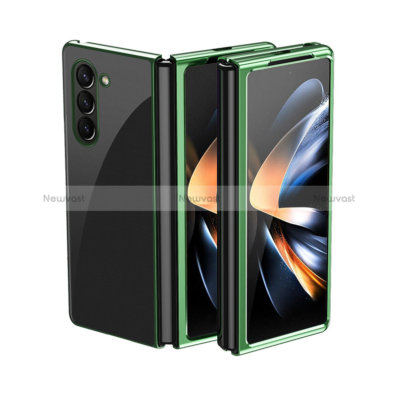 Hard Rigid Plastic Matte Finish Front and Back Cover Case 360 Degrees QH2 for Samsung Galaxy Z Fold5 5G