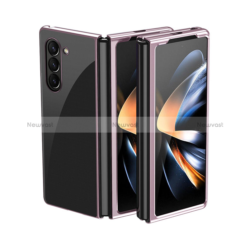 Hard Rigid Plastic Matte Finish Front and Back Cover Case 360 Degrees QH2 for Samsung Galaxy Z Fold5 5G