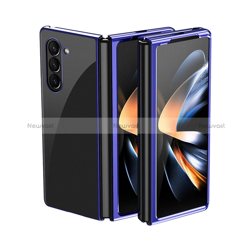 Hard Rigid Plastic Matte Finish Front and Back Cover Case 360 Degrees QH2 for Samsung Galaxy Z Fold5 5G