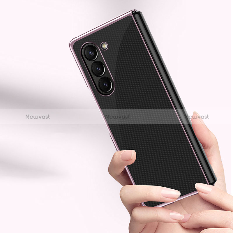 Hard Rigid Plastic Matte Finish Front and Back Cover Case 360 Degrees QH2 for Samsung Galaxy Z Fold5 5G