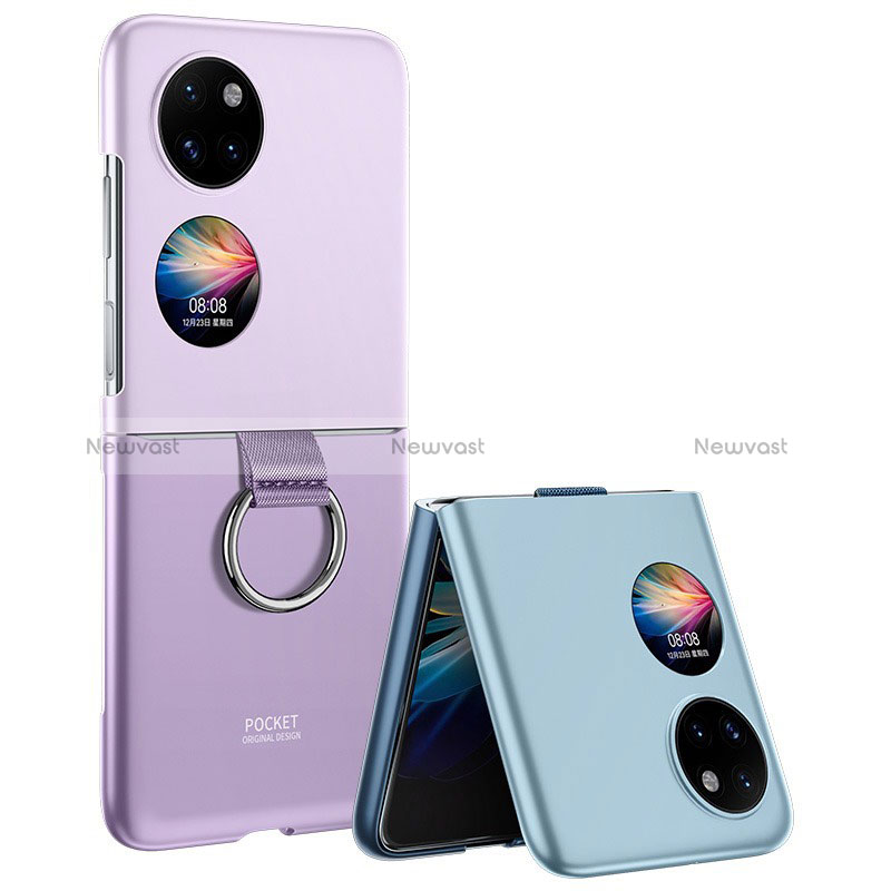 Hard Rigid Plastic Matte Finish Front and Back Cover Case 360 Degrees QK1 for Huawei P60 Pocket